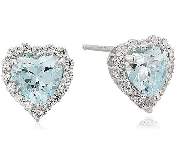 ENDIENTES CON CORAZONES DE PLATA