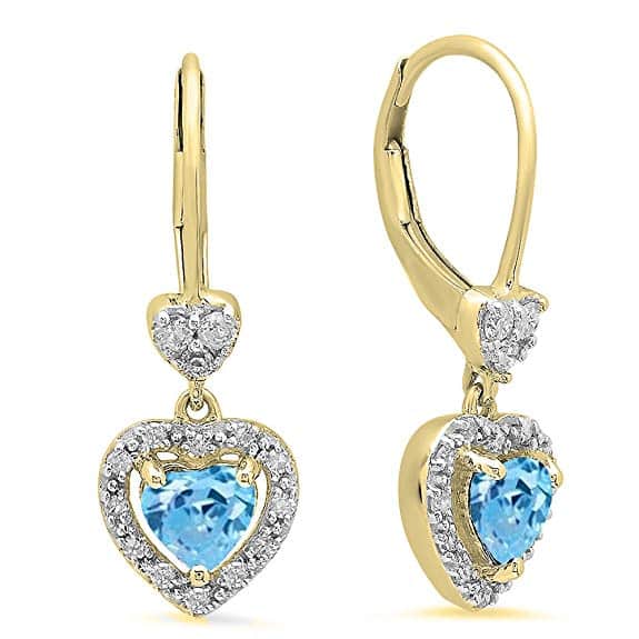 PENDIENTES DE ORO DE CORAZON