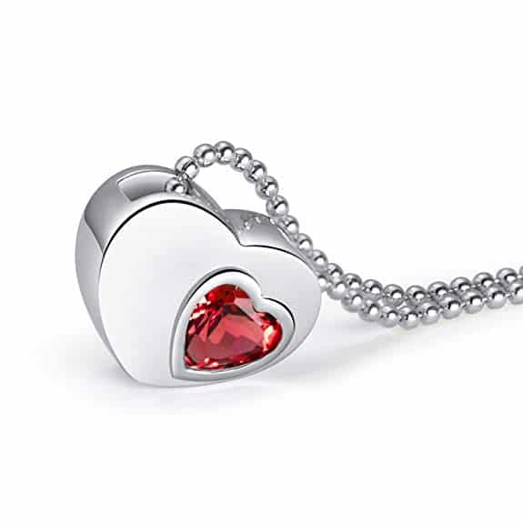SILVER HEART NECKLACE