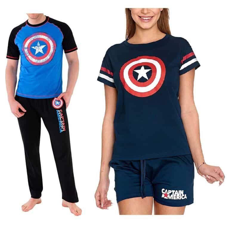 pijamas para parejas del capitan america