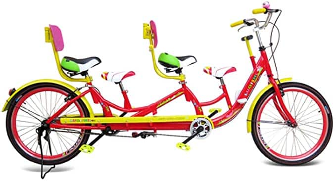 bicicleta familiar para 4 personas