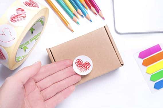 pegatina de corazones