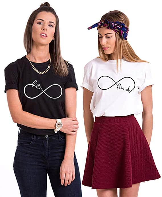 Camisetas para mejores amigos y amigas