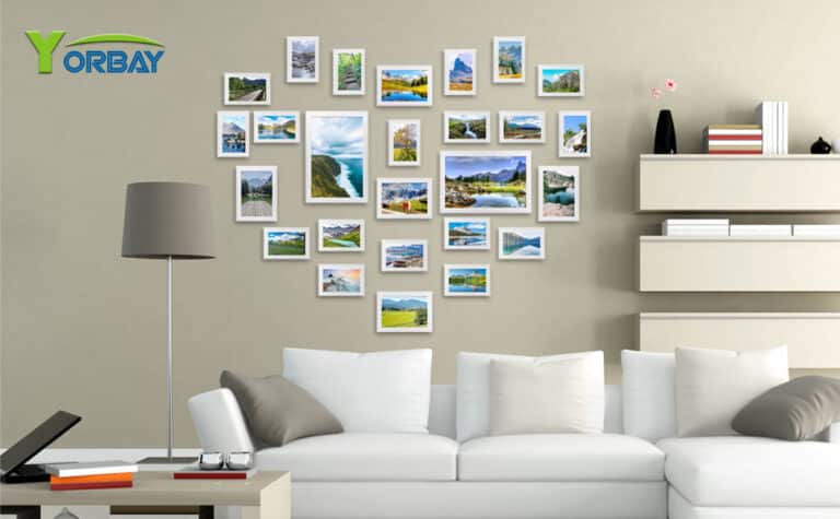 bello cuadro de corazones